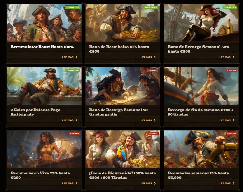 FatPirate Bonificaciones y Promociones