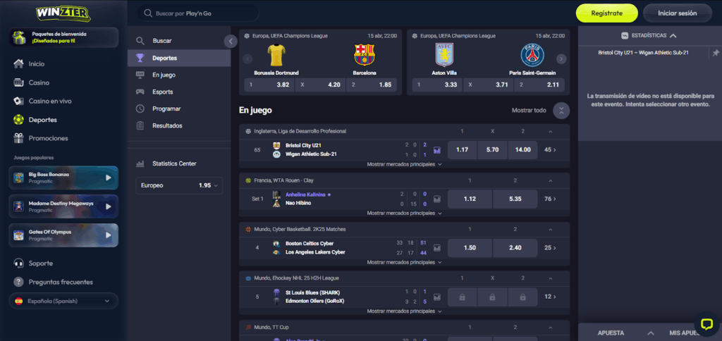 Apuestas Deportivas en Winzter