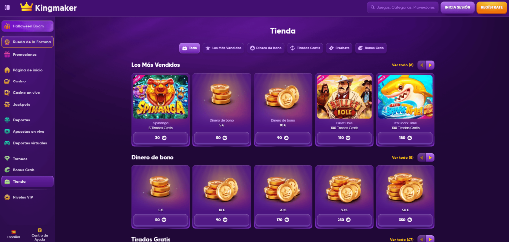 Tienda de Coins en Kingmaker