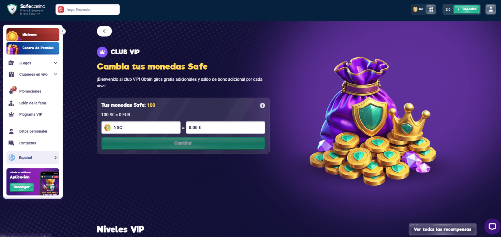 Vip Program at Safecasino
