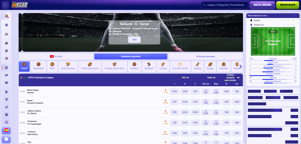 SpinBara Sportsbook Overview