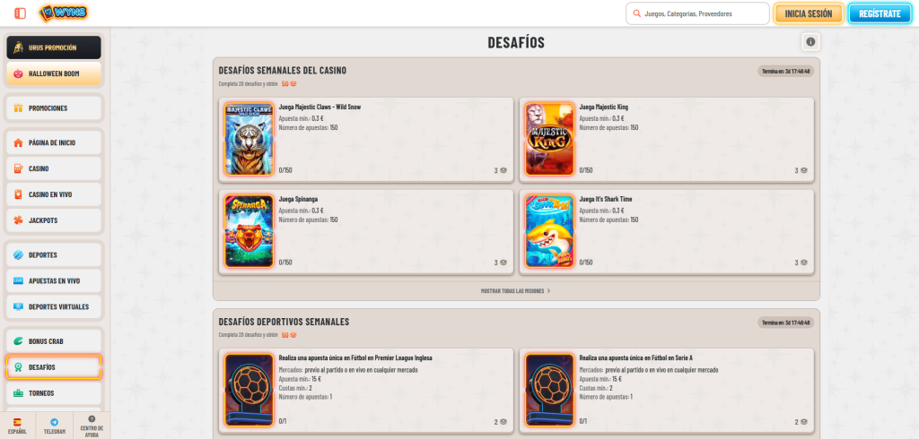 Retos y Colecciones en Wyns